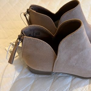 Tan booties